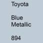 Preview: Toyota, Blue Metallic, 894.